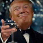 Trump cheers