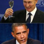 Putin-Obama | PUTIN 1; OBAMA 0 | image tagged in putin-obama | made w/ Imgflip meme maker