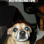 Take me to your refrigerator! !! | TAKE ME TO YOUR REFRIGERATOR; NOW! HUMAN! | image tagged in disapointed dog,alien dog | made w/ Imgflip meme maker