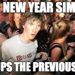 2017 set to one-up 2016 | THE NEW YEAR SIMPLY; ONE-UPS THE PREVIOUS YEAR | image tagged in suddenly clearence,new years,happy new year,ohshit,we're doomed | made w/ Imgflip meme maker
