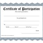 Participation Award