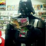 Darth Vader reading