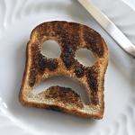 sad burnt toast