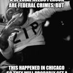 chimpy | KIDNAPPING & TORTURING A SPECIAL NEEDS PERSON ARE FEDERAL CRIMES, BUT; THIS HAPPENED IN CHICAGO SO THEY WILL PROBABLY GET A PLEA DEAL AND REDUCED SENTENCE | image tagged in chimpy | made w/ Imgflip meme maker