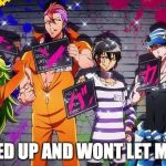 Nanbaka | LOCKED UP AND WONT LET ME OUT | image tagged in nanbaka | made w/ Imgflip meme maker