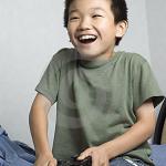 Asian gamer kid
