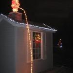 Santa Peeing Lights
