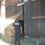 Police in shed