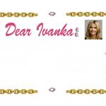 Dear Ivanks postcard