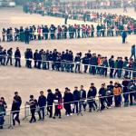 line of people