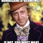 Willy Wonka Contest | “IS IT RAINING? IS IT SNOWING? IS A HURRICANE A-BLOWING?”; IF NOT, YOU MUST MAKE IT TO THE SPEECH CONTEST ON FEBRUARY 7, 2017. | image tagged in rip willy wonka gene wilder | made w/ Imgflip meme maker