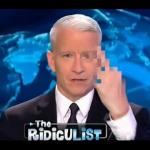 Anderson Cooper middle finger meme