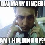Edward Norton Fight Club | HOW MANY FINGERS; AM I HOLDING UP? | image tagged in edward norton fight club | made w/ Imgflip meme maker