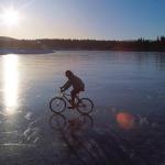 ice winter bicycle