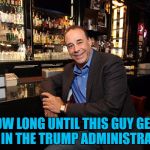 Secretary of Shutting it Down? :) | HOW LONG UNTIL THIS GUY GETS A JOB IN THE TRUMP ADMINISTRATION? | image tagged in jon taffer bar rescue,memes,trump,politics,jon taffer,trump administration | made w/ Imgflip meme maker