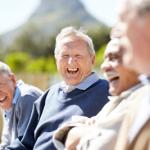 Old people laughing
