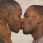 2 gay black mens kissing meme