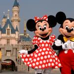Mickey and Minnie with castle