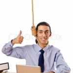Guy about to suicide with thumbs up on laptop meme