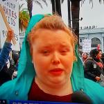 Fat Trump protestors