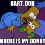 Simsons coco | BART. DOH; WHERE IS MY DONUT | image tagged in simsons coco | made w/ Imgflip meme maker