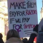 Feminist sign razors