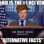 nutanix #1 hci vendor alternative facts | NUTANIX IS THE #1 HCI VENDOR; "ALTERNATIVE FACTS" | image tagged in sean spicer,meme,alternative facts,nutanix,hci,vsan | made w/ Imgflip meme maker