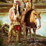 Native Father and Child