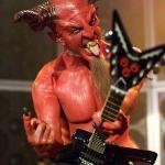Devil playing guitar