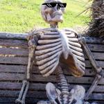 Deal with it Waiting Skeleton