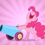 Pinkie Pie's party cannon meme
