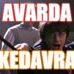 harry potter spell | AVARDA; KEDAVRA | image tagged in harry potter spell | made w/ Imgflip meme maker