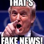 Trump Trademark | THAT'S; FAKE NEWS! | image tagged in trump trademark | made w/ Imgflip meme maker