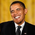 Obama Grinning