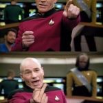Captain Picard | YOU, THERE! LIBTARD! YOUR MOTHER! | image tagged in captain picard | made w/ Imgflip meme maker