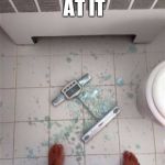 Fat people & scales  | I JUST LOOKED AT IT | image tagged in fat people  scales | made w/ Imgflip meme maker