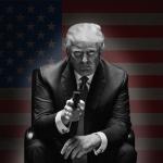 Trump with a gun