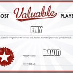 MVP Certificate | EMY; DAVID | image tagged in mvp certificate | made w/ Imgflip meme maker