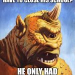 Eye opening joke.... just one eye. | WHY DID THE CYCLOPS HAVE TO CLOSE HIS SCHOOL? HE ONLY HAD ONE PUPIL! | image tagged in eye opening joke just one eye | made w/ Imgflip meme maker