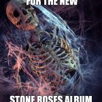 cobwebs | ME WAITING FOR THE NEW; STONE ROSES ALBUM TO COME OUT. | image tagged in cobwebs | made w/ Imgflip meme maker