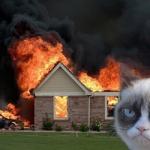 Disaster Grumpy Cat meme