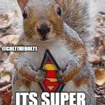 Super Squirrel to the Rescue!! | UP IN THE ITS A BIRD ITS A PLANE; @COLTTHEBOLT1; ITS SUPER SQUIRREL | image tagged in super squirel,memes | made w/ Imgflip meme maker