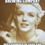The Factual Monroe  | THE NARRAGANSETT BREWING COMPANY; WAS FOUNDED IN 1890 AND STILL MAKES BEER TO THIS DAY | image tagged in marilyn monroe | made w/ Imgflip meme maker
