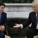 Justin Trudeau and Trump Handshake