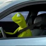 Kermit The Frog Driving meme