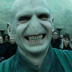 Smiling Lord Voldemort meme