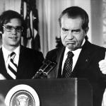 Nixon thumbs up