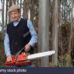 Old man chainsaw