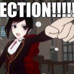 RWBY 1 | OBJECTION!!!!!!!!!! | image tagged in rwby 1 | made w/ Imgflip meme maker