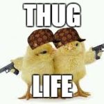 Thug life | THUG; LIFE | image tagged in thug life,scumbag | made w/ Imgflip meme maker